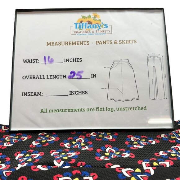 LuLaRoe Cassie Bundle of 2 Womens Large Skirts Pencil Multicolor Stretch Comfort - Picture 4 of 8